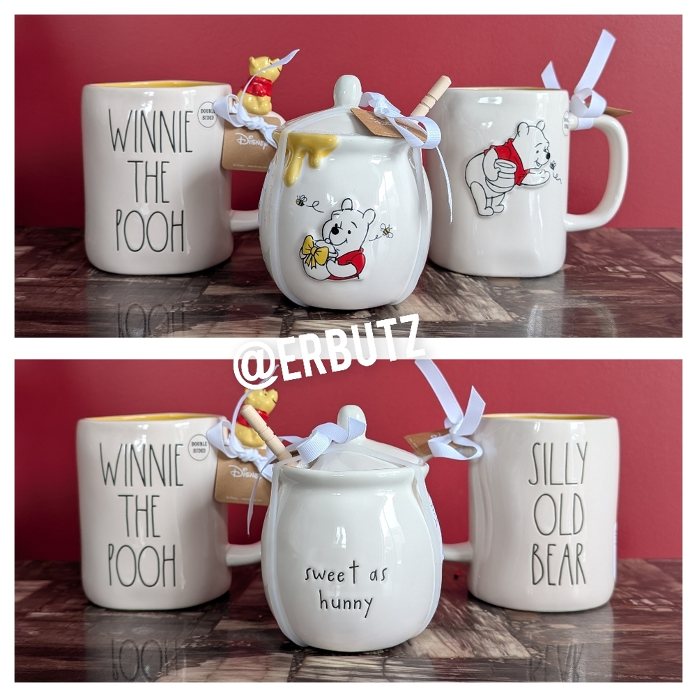 ❌SOLD❌Rae Dunn x Disney SILLY OLD BEAR 🐻 Winnie the Pooh Mug with 3D Figural - Picture 6 of 7